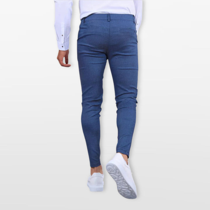 Pantalon Homme Slim Élégant Ajusté Moderne