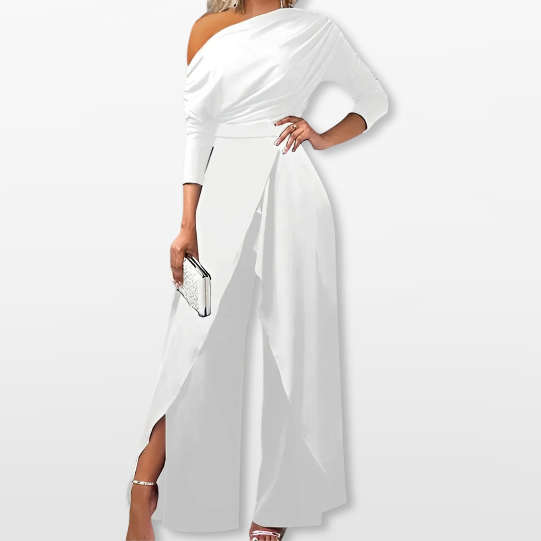 Combinaison Femme Épaule Dénudée Coupe Large