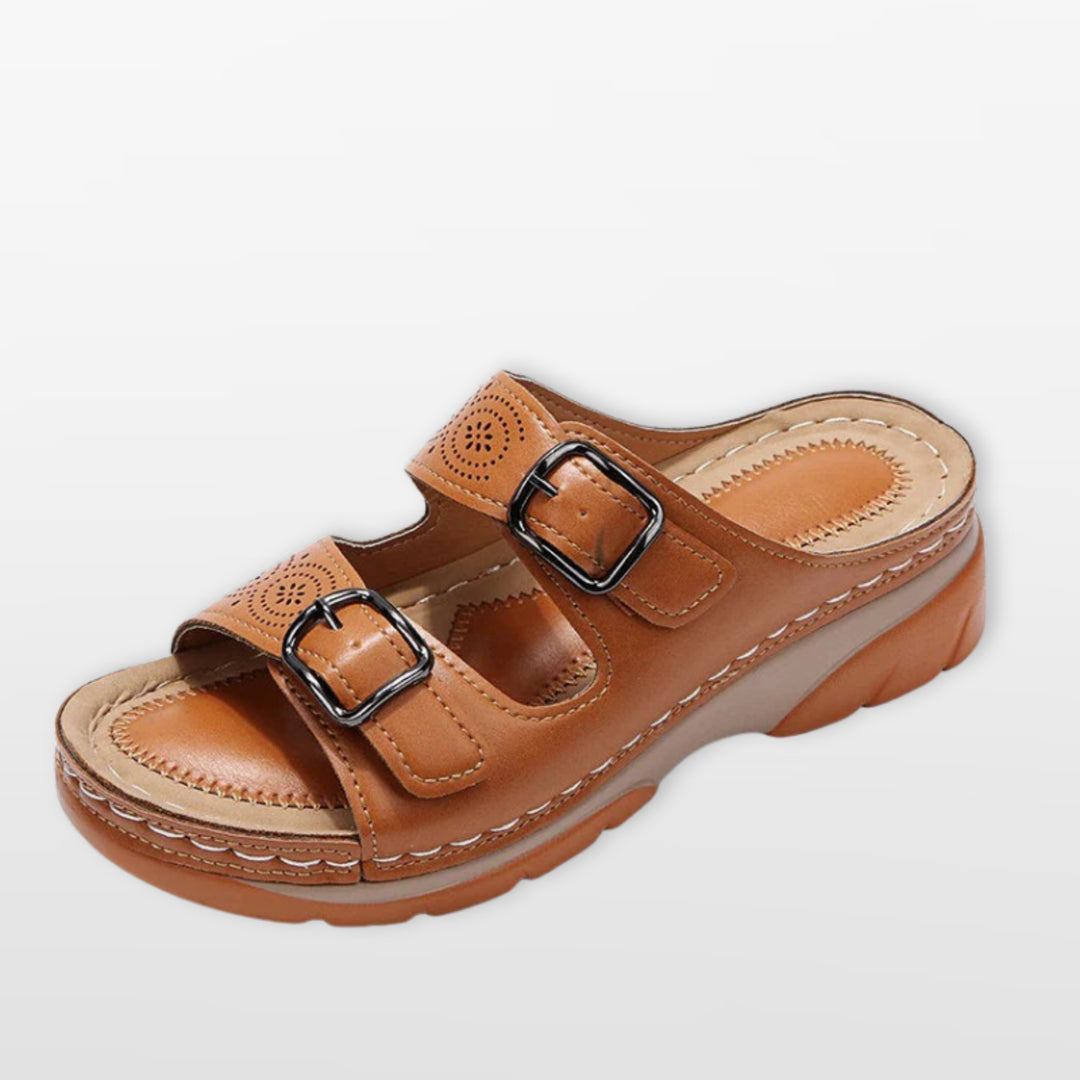 Sandales Plateforme À Boucles Confort Femme