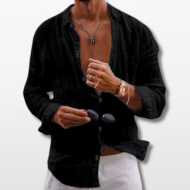 Chemise Homme en Lin Coupe Casual
