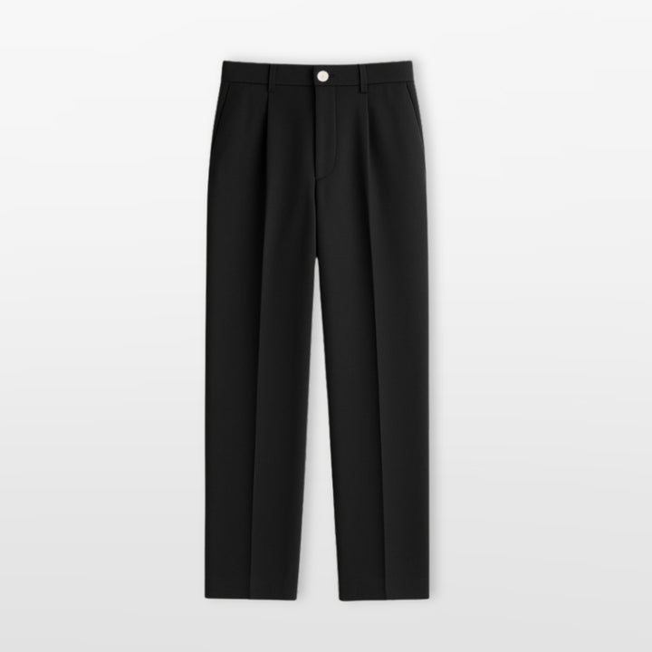 Pantalon Homme Large Plis Élégant Moderne