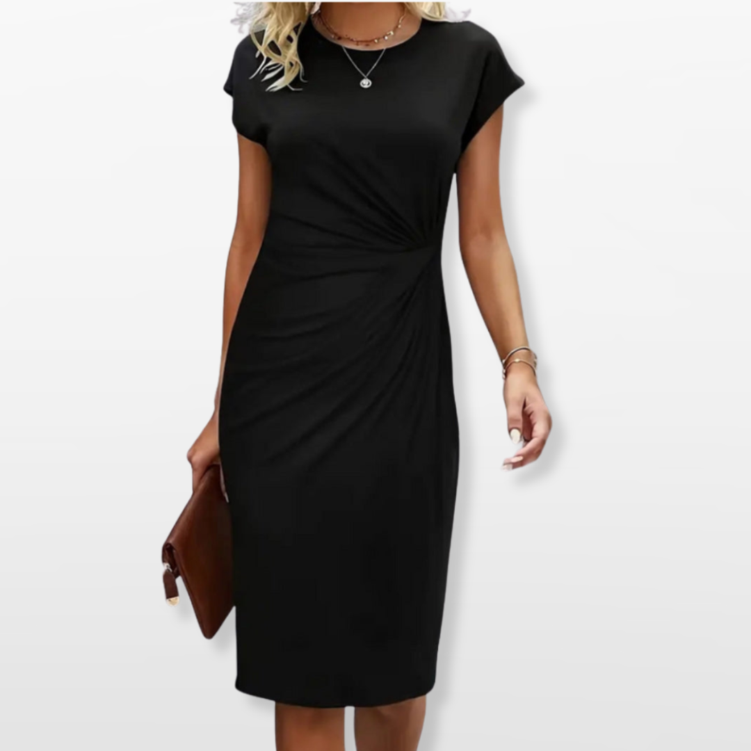 Robe Midi Moulante Froncée Femme