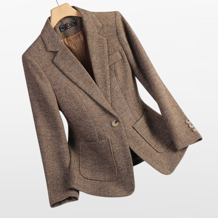 Blazer Femme Laine Ajusté Élégant Structuré