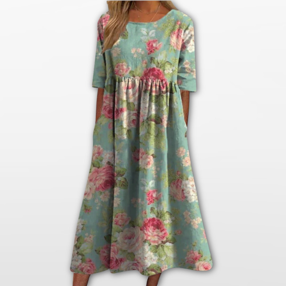 Robe Midi Femme Imprimé Floral