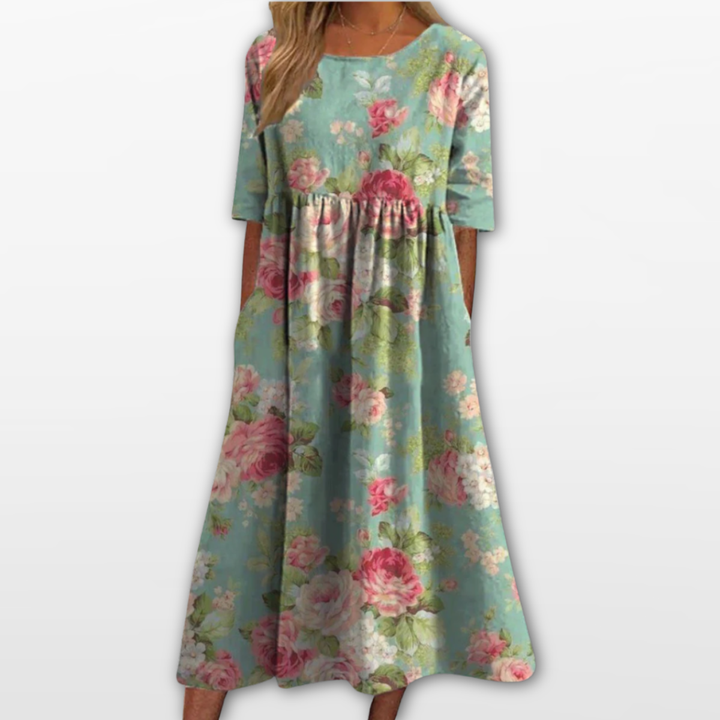 Robe Midi Femme Imprimé Floral