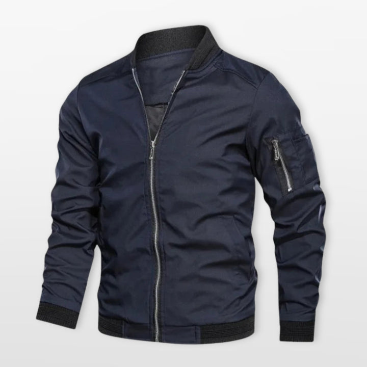 Blouson Bomber Léger Homme Coupe Ajustée