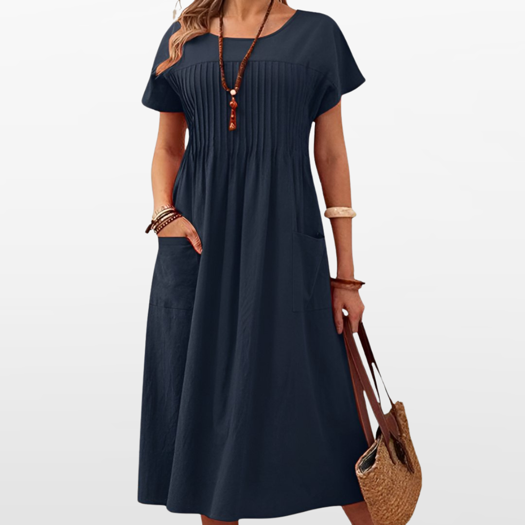Robe Midi Décontractée Coupe Ample Femme