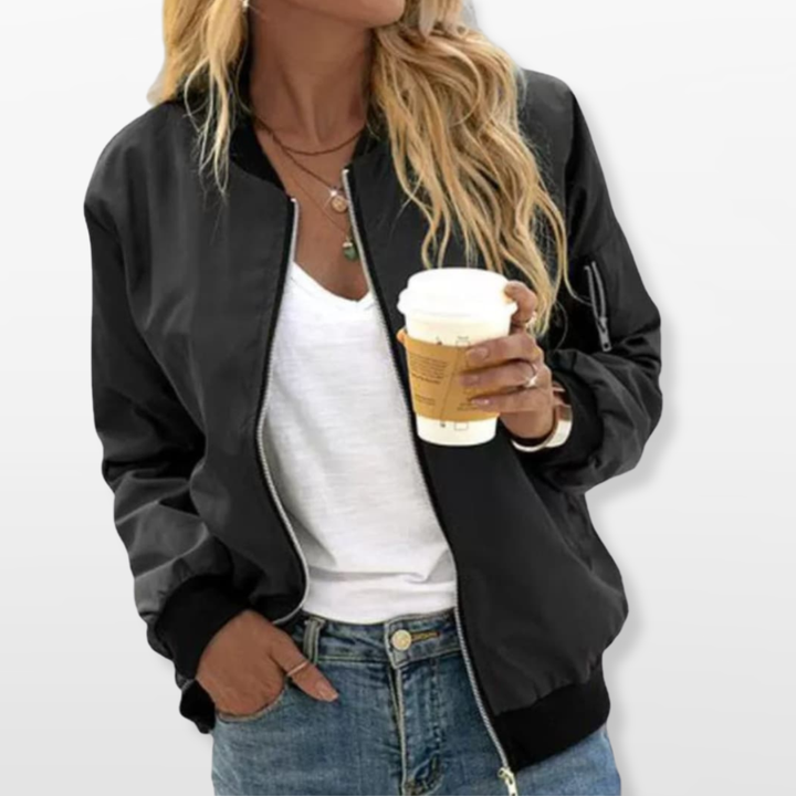 Blouson Bomber Femme Décontracté