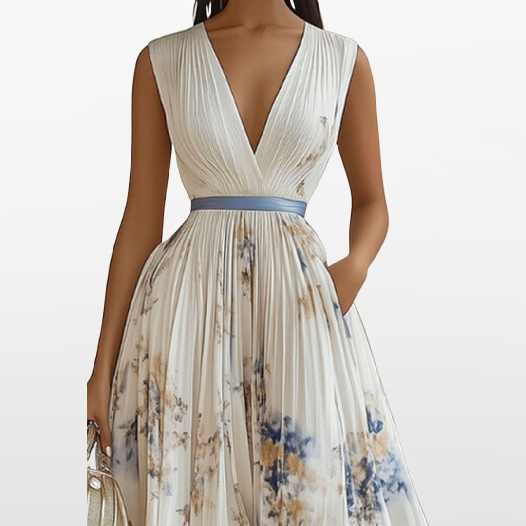 Robe Midi Plissée Femme