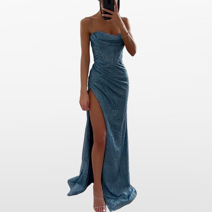Robe Longue Fendue Dos Nu Femme
