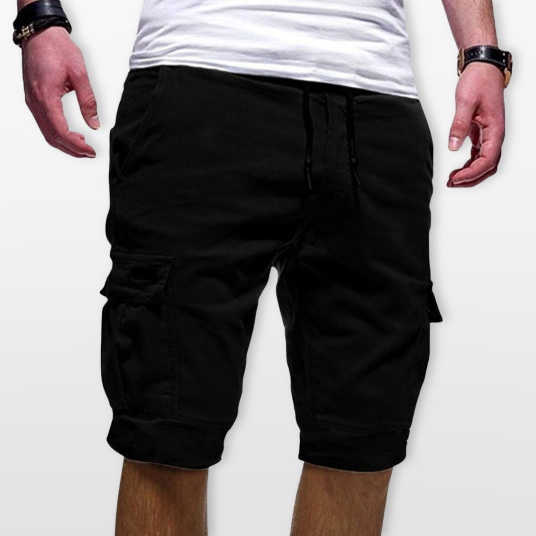 Short Cargo Homme Cordon Poches Utilitaires