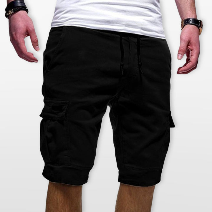 Short Cargo Homme Cordon Poches Utilitaires
