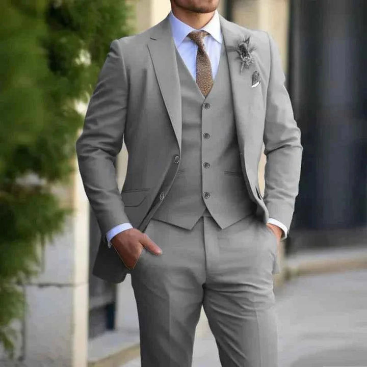 Costume Réception Ajusté Trois Pièces Homme