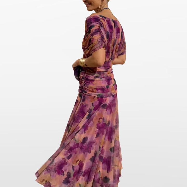 Robe Fleurie Épaules Dénudées Femme