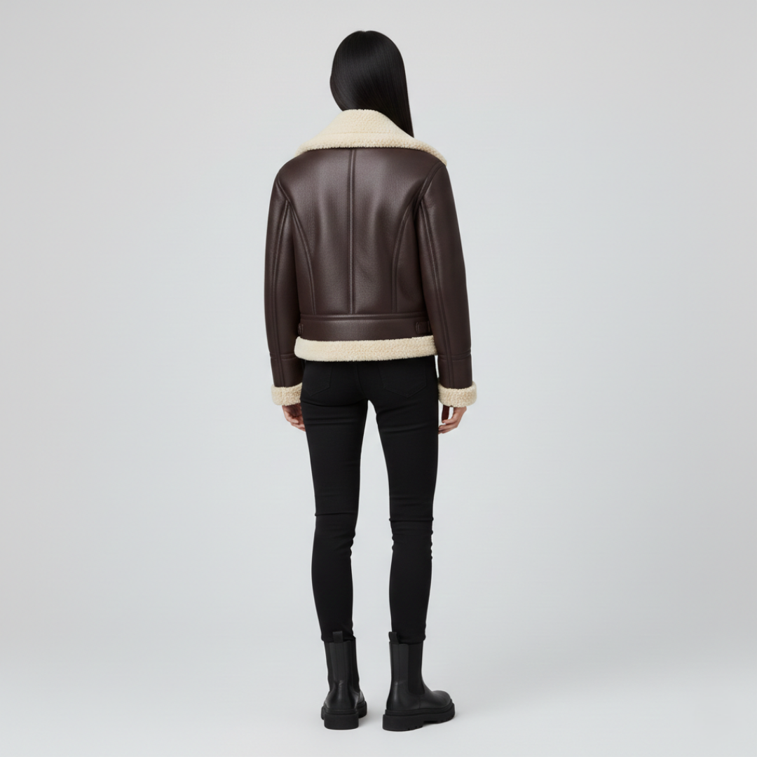 Élodie - Veste Bombardier à Doublure Contrastée