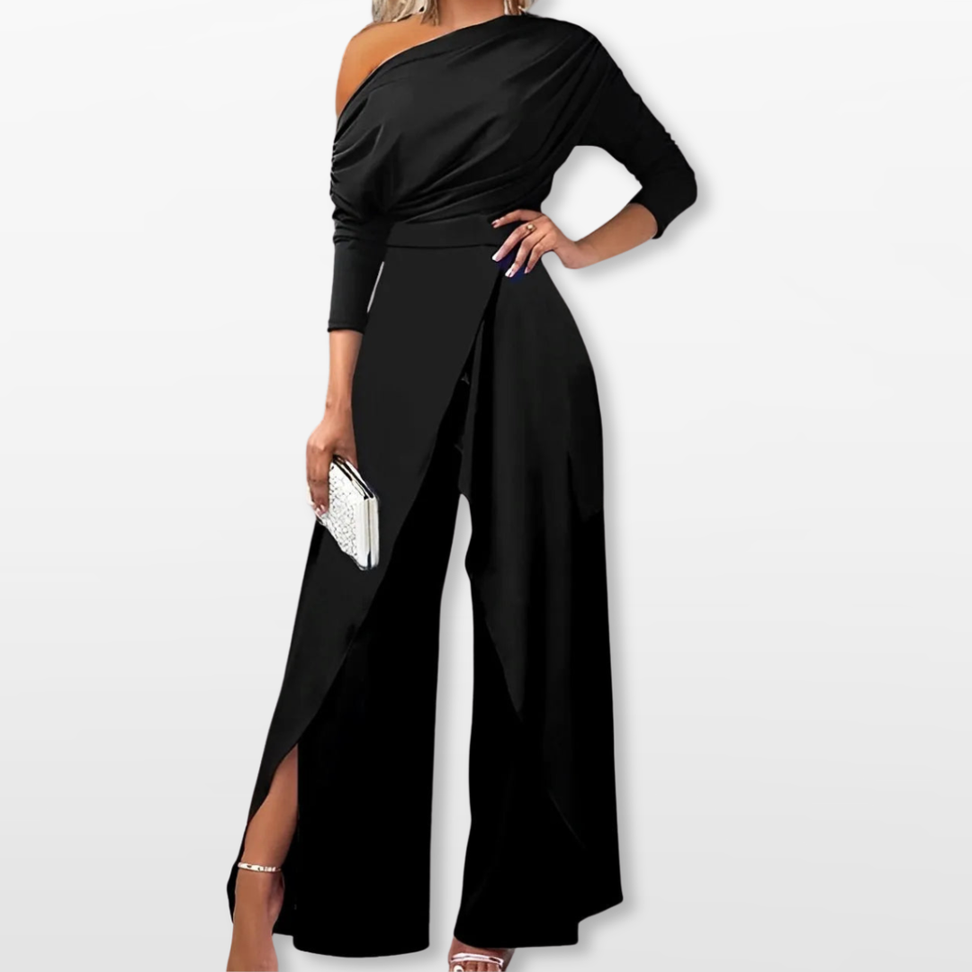 Combinaison Femme Épaule Dénudée Coupe Large