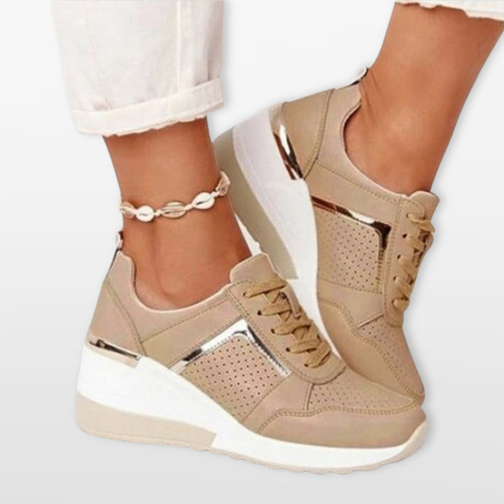 Baskets Plateforme Compensées Femme Confort