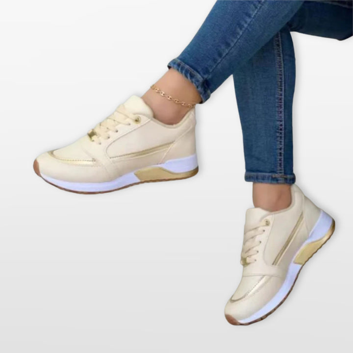 Baskets Décontractées À Lacets Confort Femme
