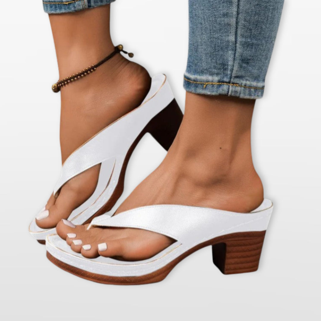 Sandales Femme Entre-doigt Talon Bas