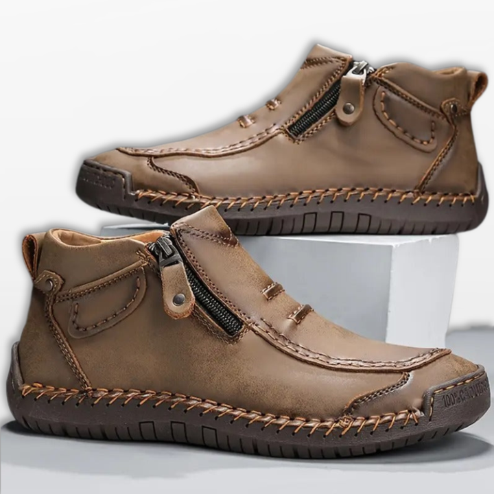 Bottines Homme Mocassin Zippées Casual