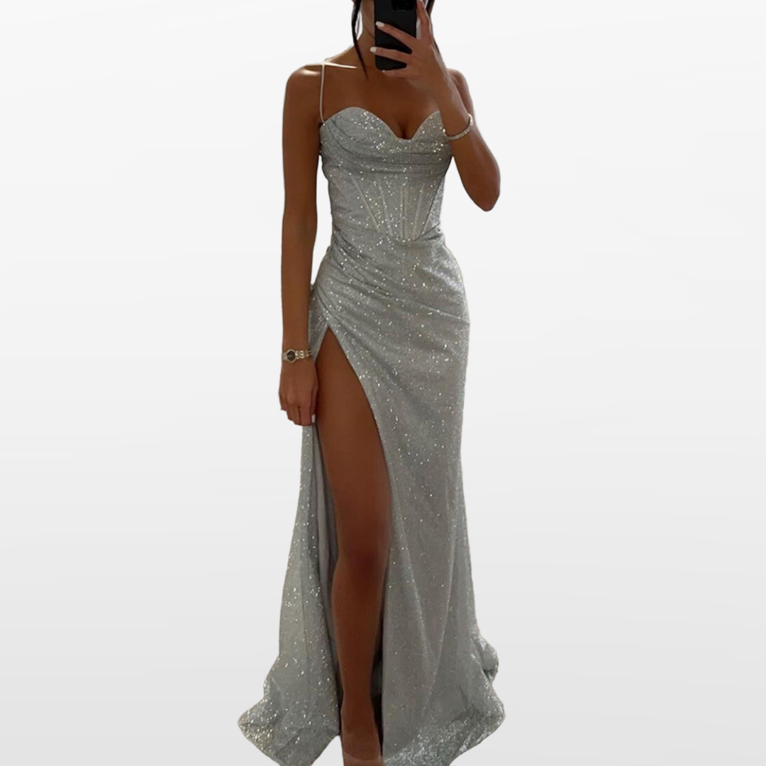 Robe Longue Fendue Dos Nu Femme