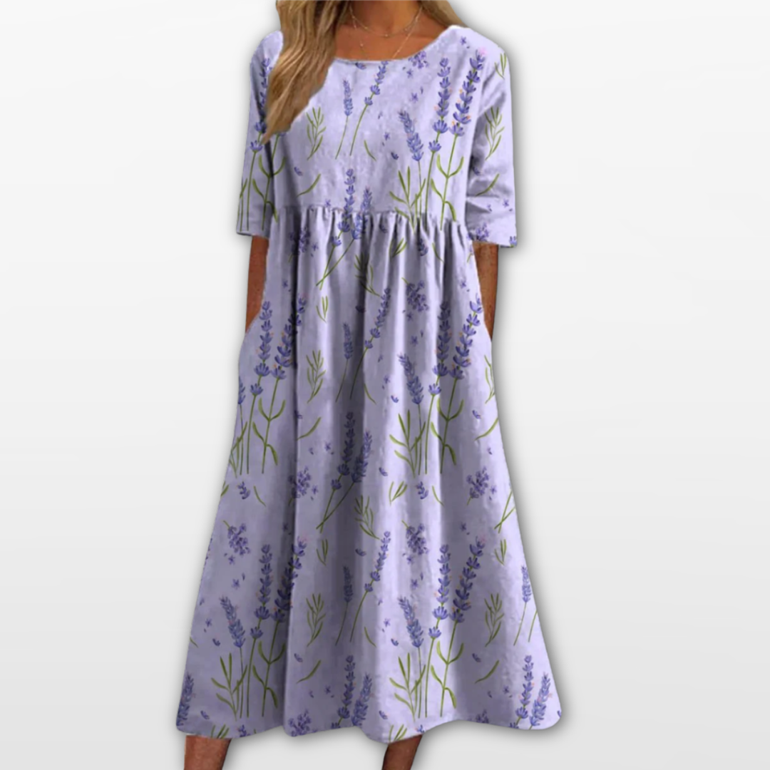 Robe Midi Femme Imprimé Floral
