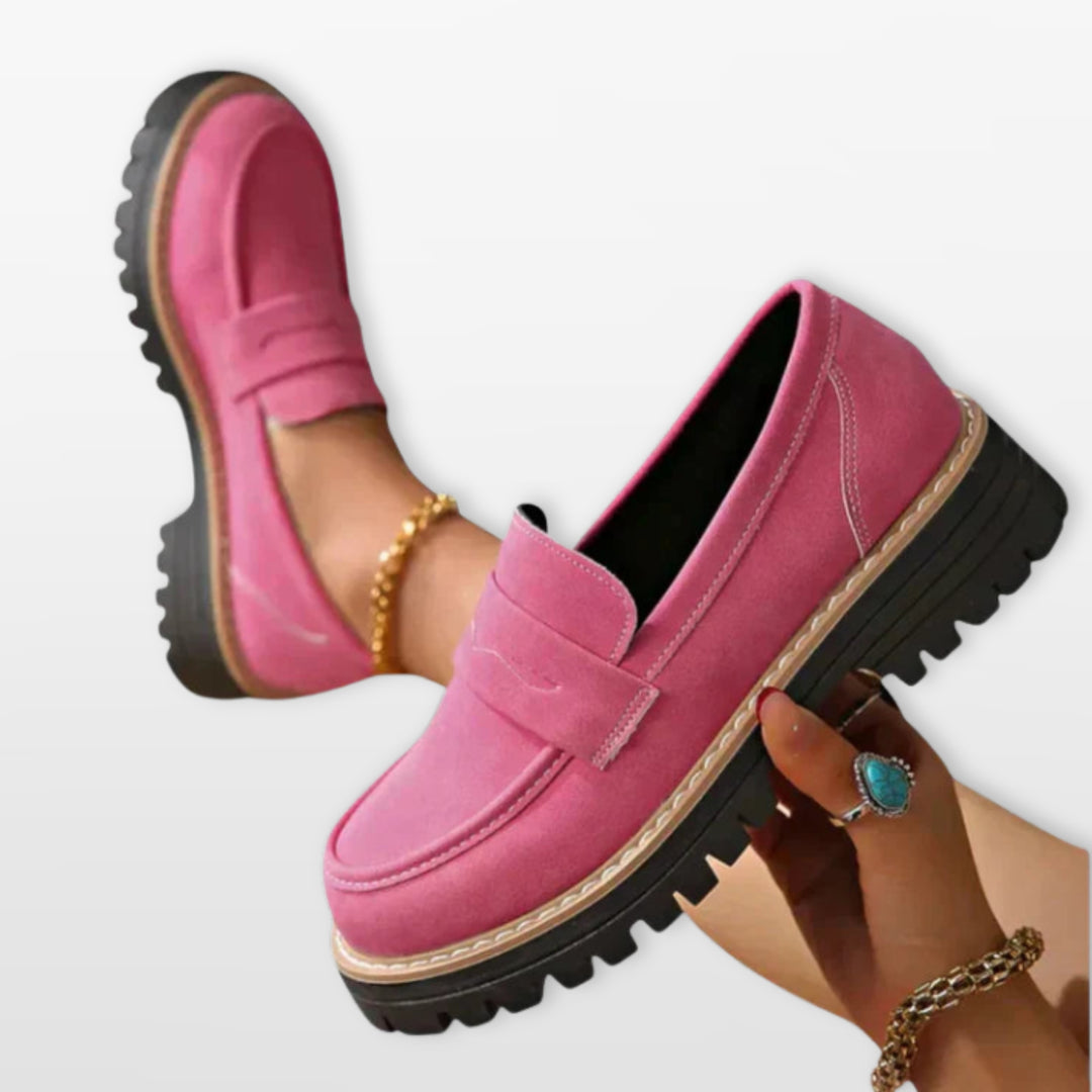 Mocassins Plateforme Femme Semelle Crantée