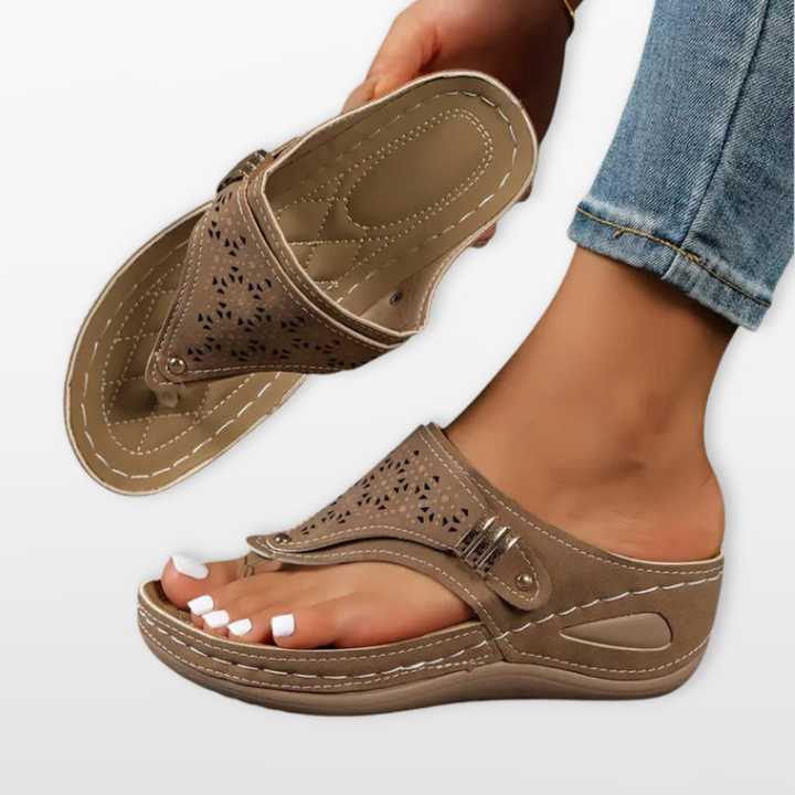 Sandales Femme Confort Orthopédique Semelle Soutien