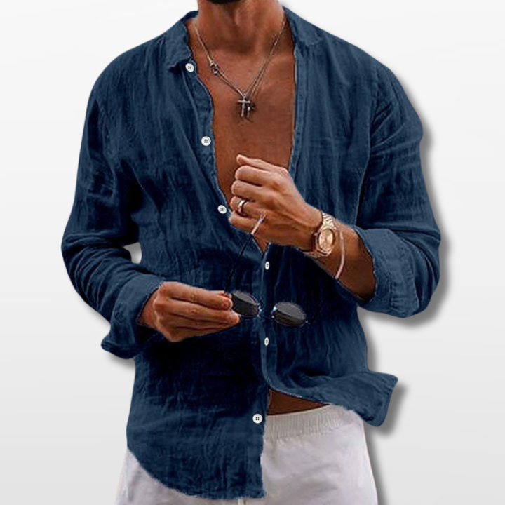 Chemise Homme en Lin Coupe Casual