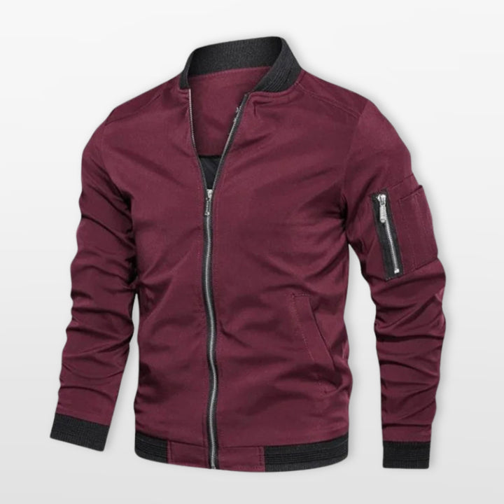 Blouson Bomber Léger Homme Coupe Ajustée