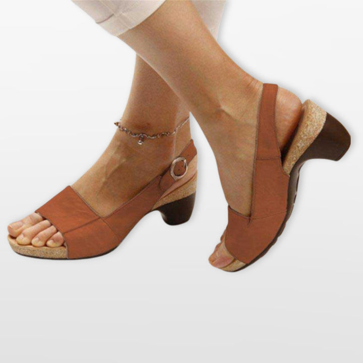 Sandales À Talon Confort Femme