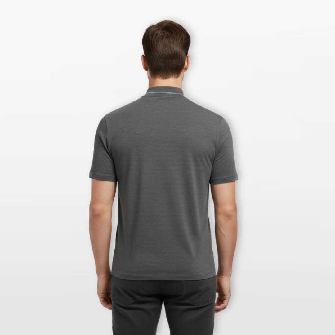 T Shirt Homme Col Montant Ajusté