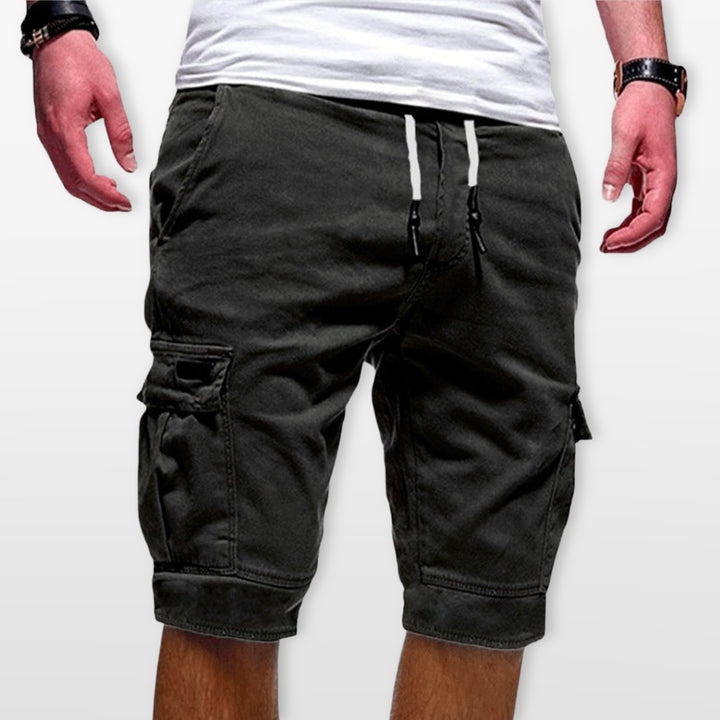 Short Cargo Homme Cordon Poches Utilitaires