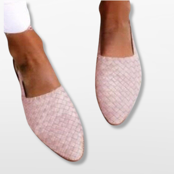 Mules Femme Élégantes Tressées à Bout Pointu