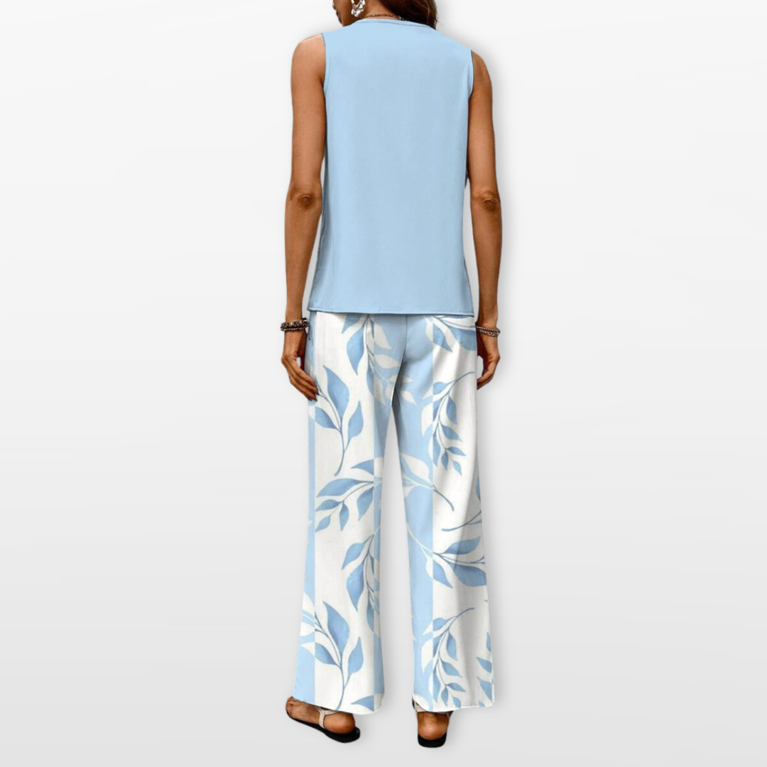 Ensemble Femme Pantalon Large Fluide