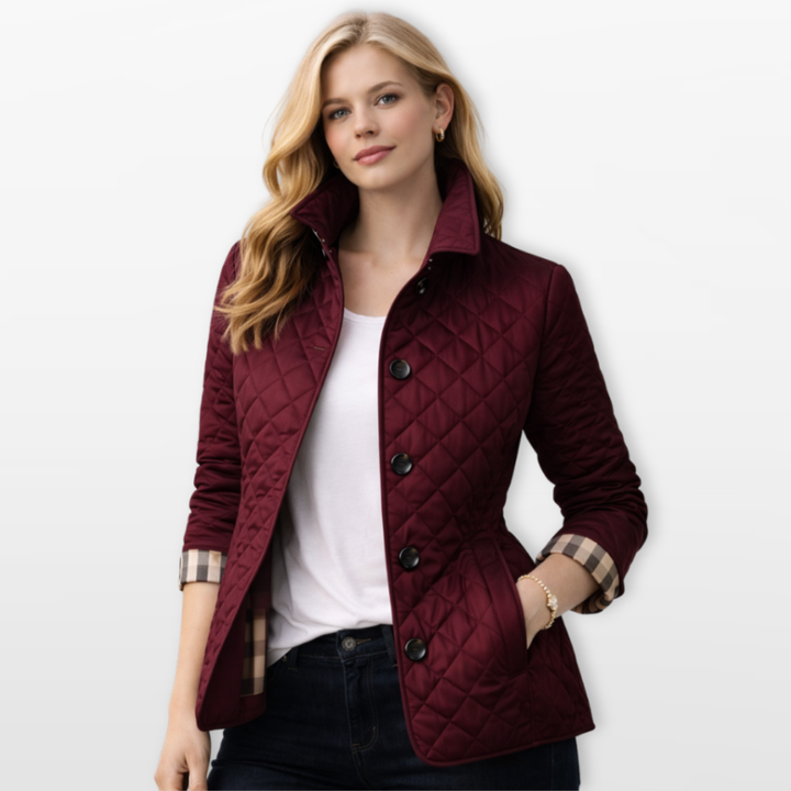 Veste Matelassée Femme Boutonnée Cintrée