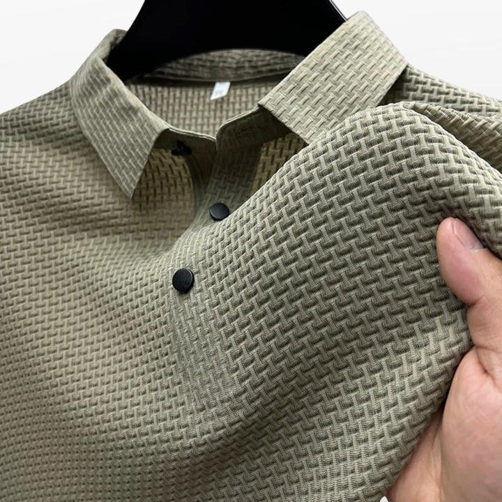 Chemise Texturée Ajustée Homme