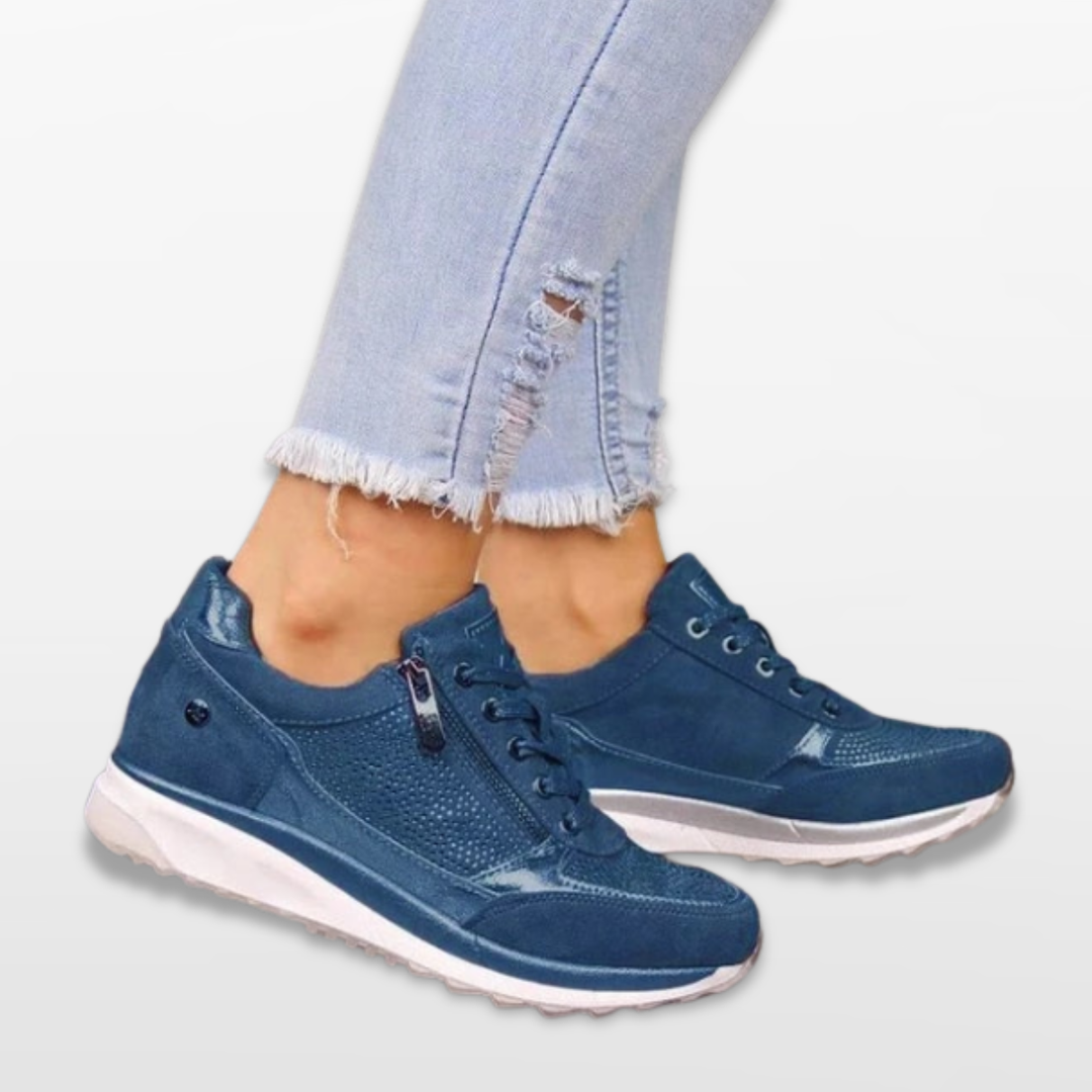 Baskets Femme Décontractées Chic Zippées
