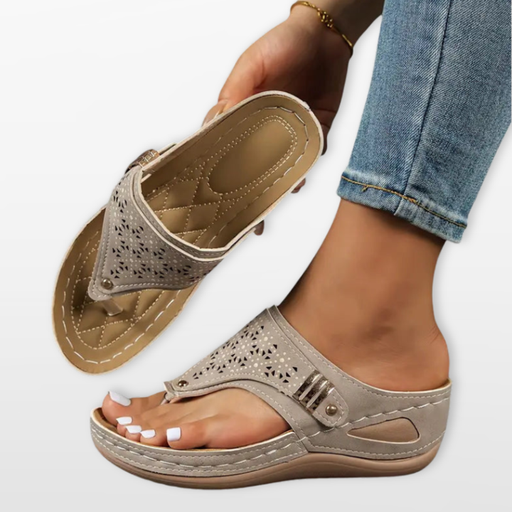 Sandales Femme Confort Orthopédique Semelle Soutien