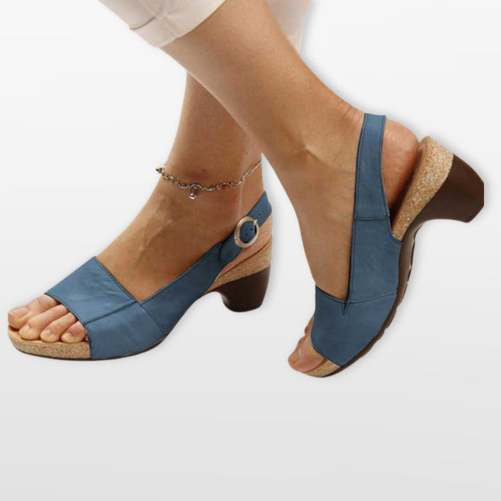 Sandales À Talon Confort Femme