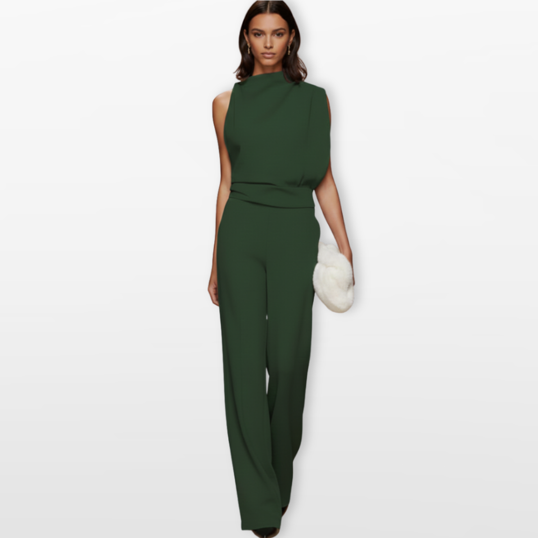 Combinaison Femme Large Élégante Sans Manches