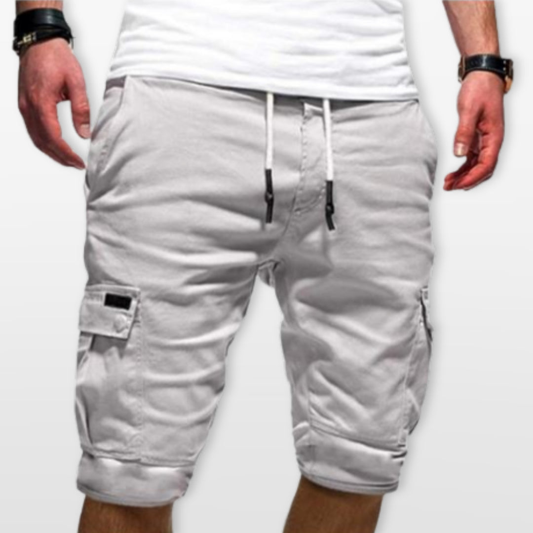 Short Cargo Homme Cordon Poches Utilitaires