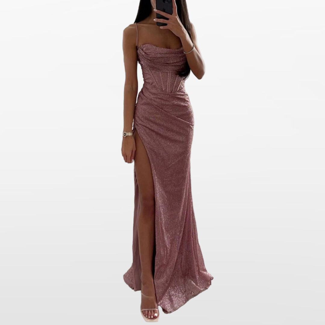 Robe Longue Fendue Dos Nu Femme