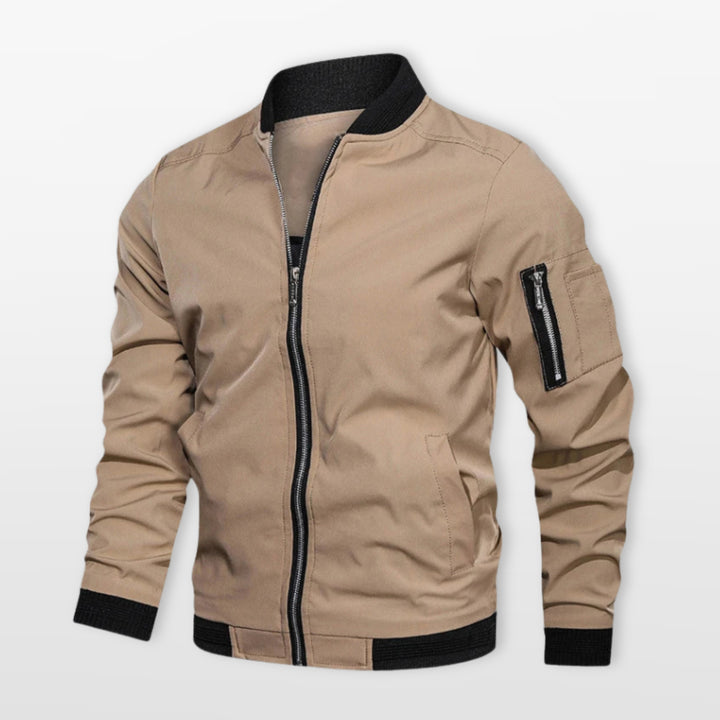 Blouson Bomber Léger Homme Coupe Ajustée