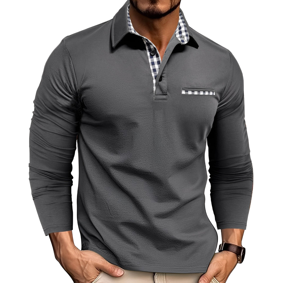 Polo Casual Manches Longues Homme
