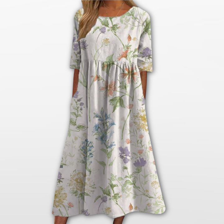 Robe Midi Femme Imprimé Floral