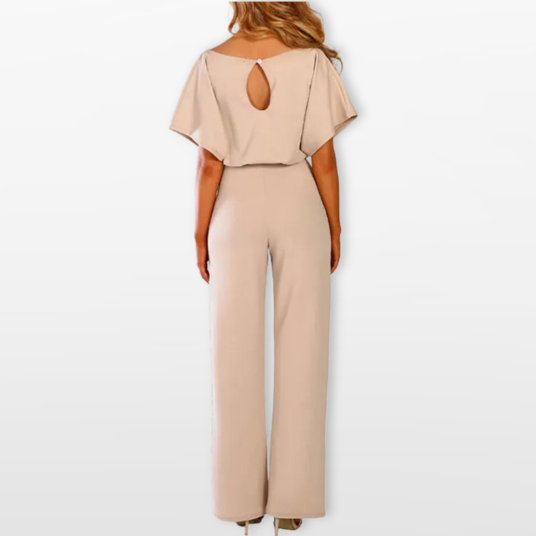 Combinaison Femme Taille Nouée Coupe Large