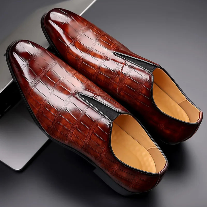 Chaussures formelles texturées sans lacets homme