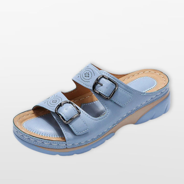 Sandales Plateforme À Boucles Confort Femme