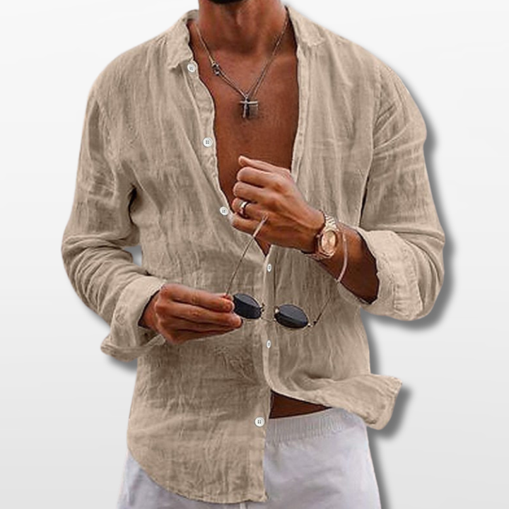 Chemise Homme en Lin Coupe Casual